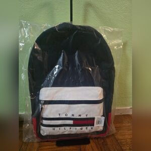 Tommy Hilfiger Navy and White Backpack - New With Tags